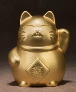 Tượng Mèo Thần Tài May Mắn Để Taplo Ô Tô
