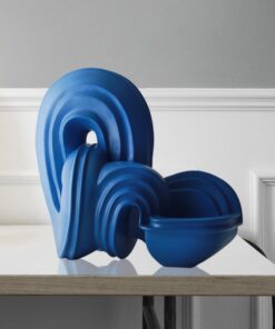 Mô Hình Điêu Khắc Khối Lam Trừu Tượng