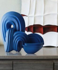 Mô Hình Điêu Khắc Khối Lam Trừu Tượng