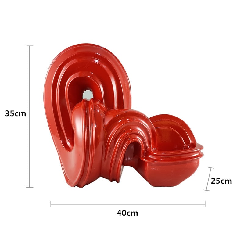 Mô Hình Điêu Khắc Khối Lam Trừu Tượng