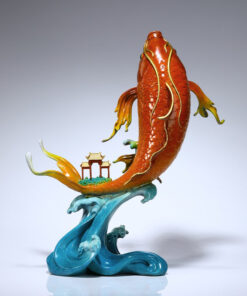 Tượng Cá Chép Hồng Vân Đăng