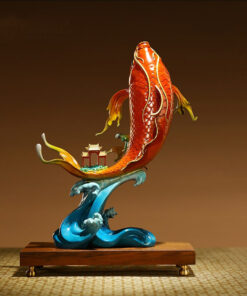 Tượng Cá Chép Hồng Vân Đăng