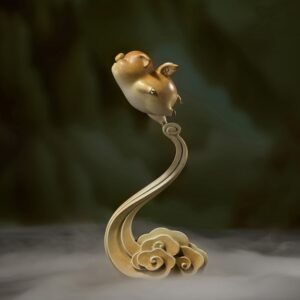 Tượng Heo Bay Trên Mây Nghệ Thuật - Công Decor