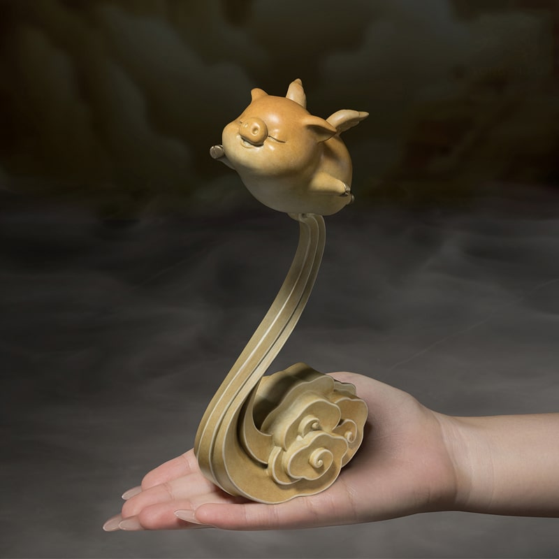 Tượng Heo Bay Trên Mây Nghệ Thuật