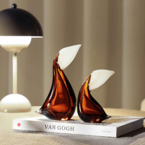 Đôi Chim Thủy Tinh Nghệ Thuật - Công Decor