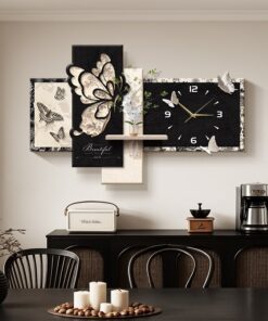Đồng Hồ Treo Tường Nghệ Thuật Cánh Bướm