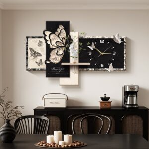 Đồng Hồ Treo Tường Nghệ Thuật Cánh Bướm - Công Decor