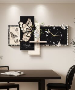 Đồng Hồ Treo Tường Nghệ Thuật Cánh Bướm