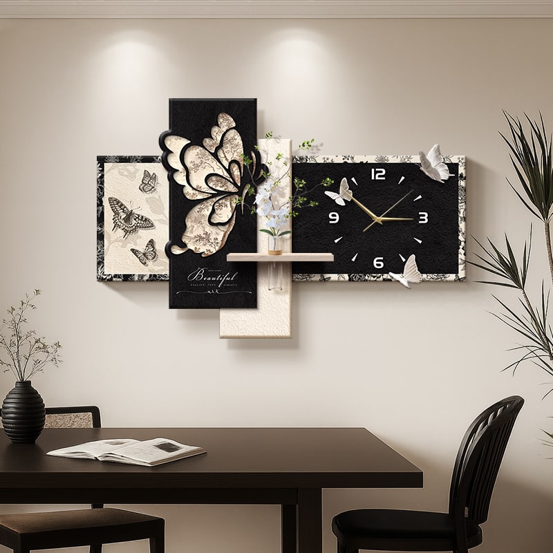Đồng Hồ Treo Tường Nghệ Thuật Cánh Bướm