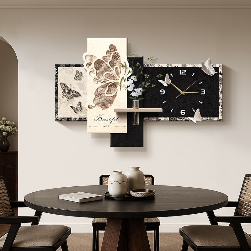 Đồng Hồ Treo Tường Nghệ Thuật Cánh Bướm