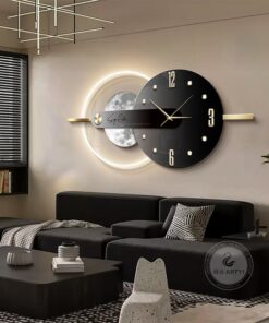 Đồng Hồ Treo Tường Đĩa Than Nghệ Thuật