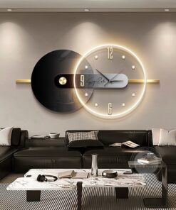 Đồng Hồ Treo Tường Đĩa Than Nghệ Thuật