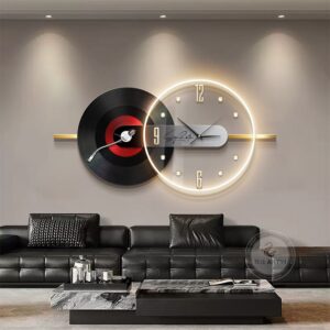 Đồng Hồ Treo Tường Đĩa Than Nghệ Thuật - Công Decor