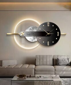 Đồng Hồ Treo Tường Đĩa Than Nghệ Thuật