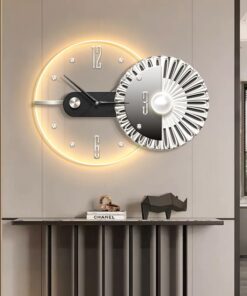 Đồng Hồ Treo Tường Nghệ Thuật Có Đèn LED