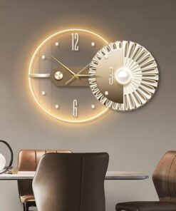 Đồng Hồ Treo Tường Nghệ Thuật Có Đèn LED