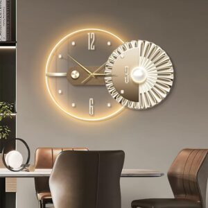 Đồng Hồ Treo Tường Nghệ Thuật Có Đèn LED - Công Decor