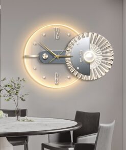 Đồng Hồ Treo Tường Nghệ Thuật Có Đèn LED