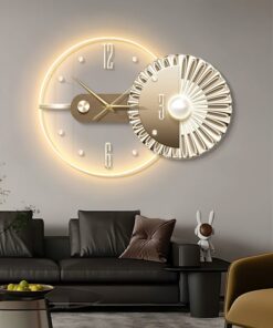 Đồng Hồ Treo Tường Nghệ Thuật Có Đèn LED
