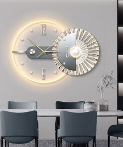 Đồng Hồ Treo Tường Nghệ Thuật Có Đèn LED