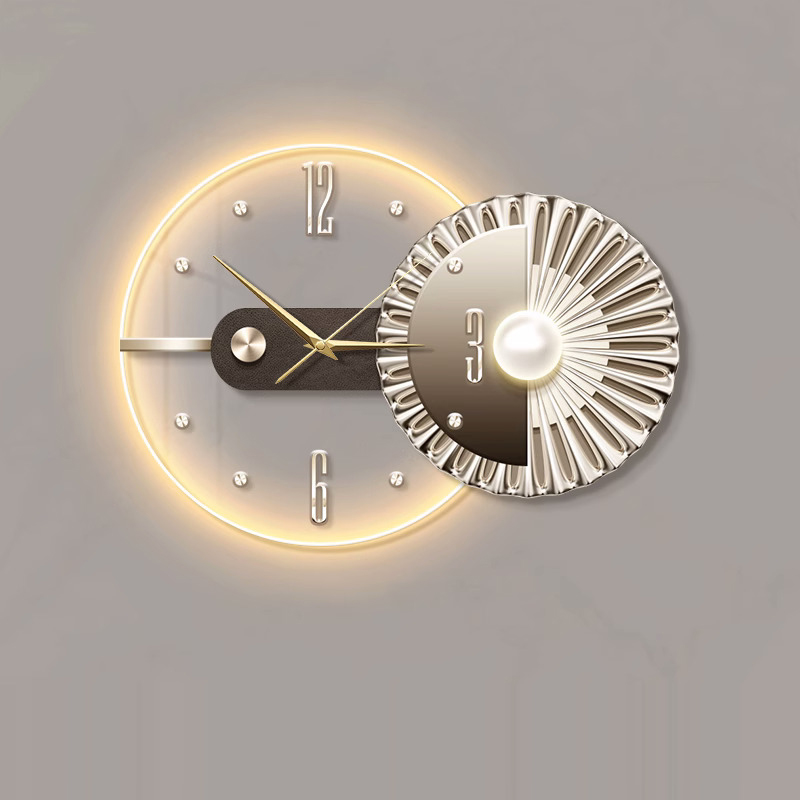 Đồng Hồ Treo Tường Nghệ Thuật Có Đèn LED