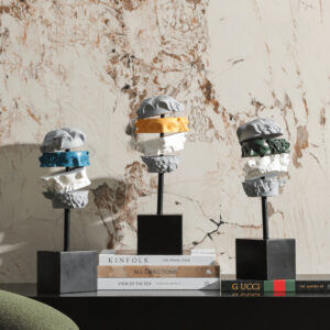 Tượng Điêu Khắc Mặt Cắt Tâm Trí - Công Decor