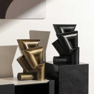 Tượng Hình Khối Xếp Lớp Trừu Tượng - Công Decor