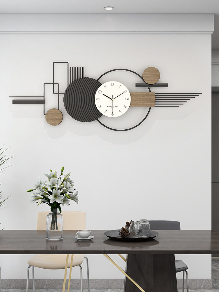 Đồng Hồ Treo Tường Hình Học Phong Cách Bắc Âu