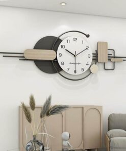 Đồng Hồ Treo Tường Hình Học Bắc Âu Hiện Đại