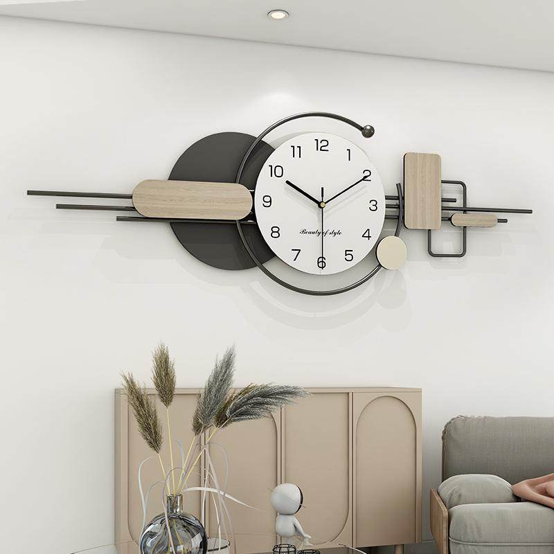 Đồng Hồ Treo Tường Hình Học Bắc Âu Hiện Đại