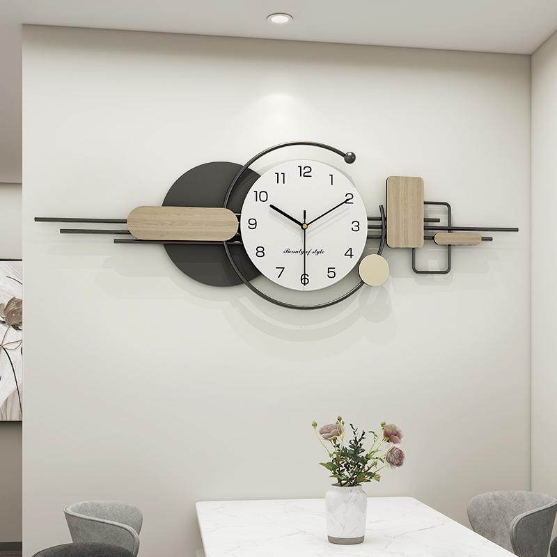 Đồng Hồ Treo Tường Hình Học Bắc Âu Hiện Đại