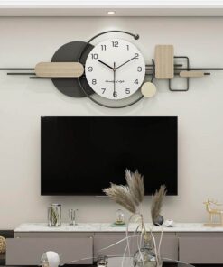 Đồng Hồ Treo Tường Hình Học Bắc Âu Hiện Đại