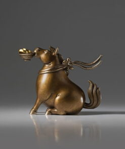 Ngựa May Mắn Ngậm Vàng Decor Taplo Ô Tô