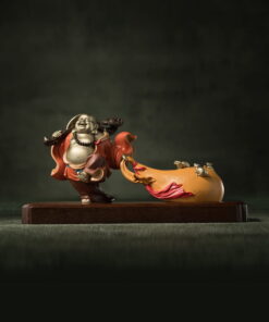 Tượng Di Lặc Vác Bao Tài Lộc – Chiêu Tài Nạp Phúc Taplo Ô Tô