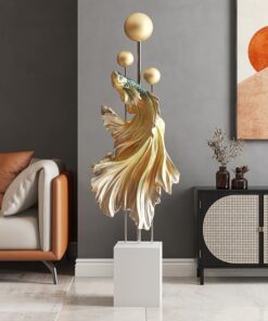 Tượng Cá Uốn Lượn Nghệ Thuật