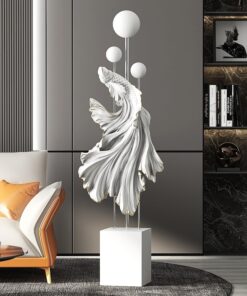 Tượng Cá Uốn Lượn Nghệ Thuật