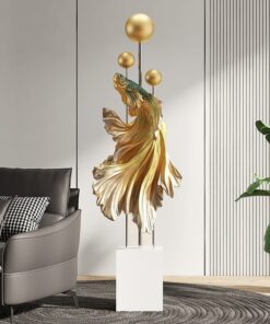 Tượng Cá Uốn Lượn Nghệ Thuật