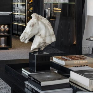 Tượng Đầu Ngựa Vân Đá Nghệ Thuật - Công Decor