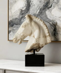 Tượng Đầu Ngựa Vân Đá Nghệ Thuật