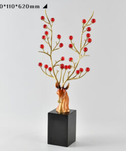 Tượng Hươu Tài Lộc Ngọc Chiêu Phúc