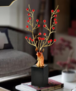 Tượng Hươu Tài Lộc Ngọc Chiêu Phúc