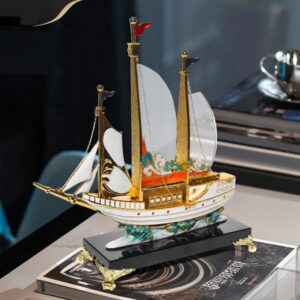 Tượng Thuyền Buồm Thuận Phong Khai Lộc - Công Decor