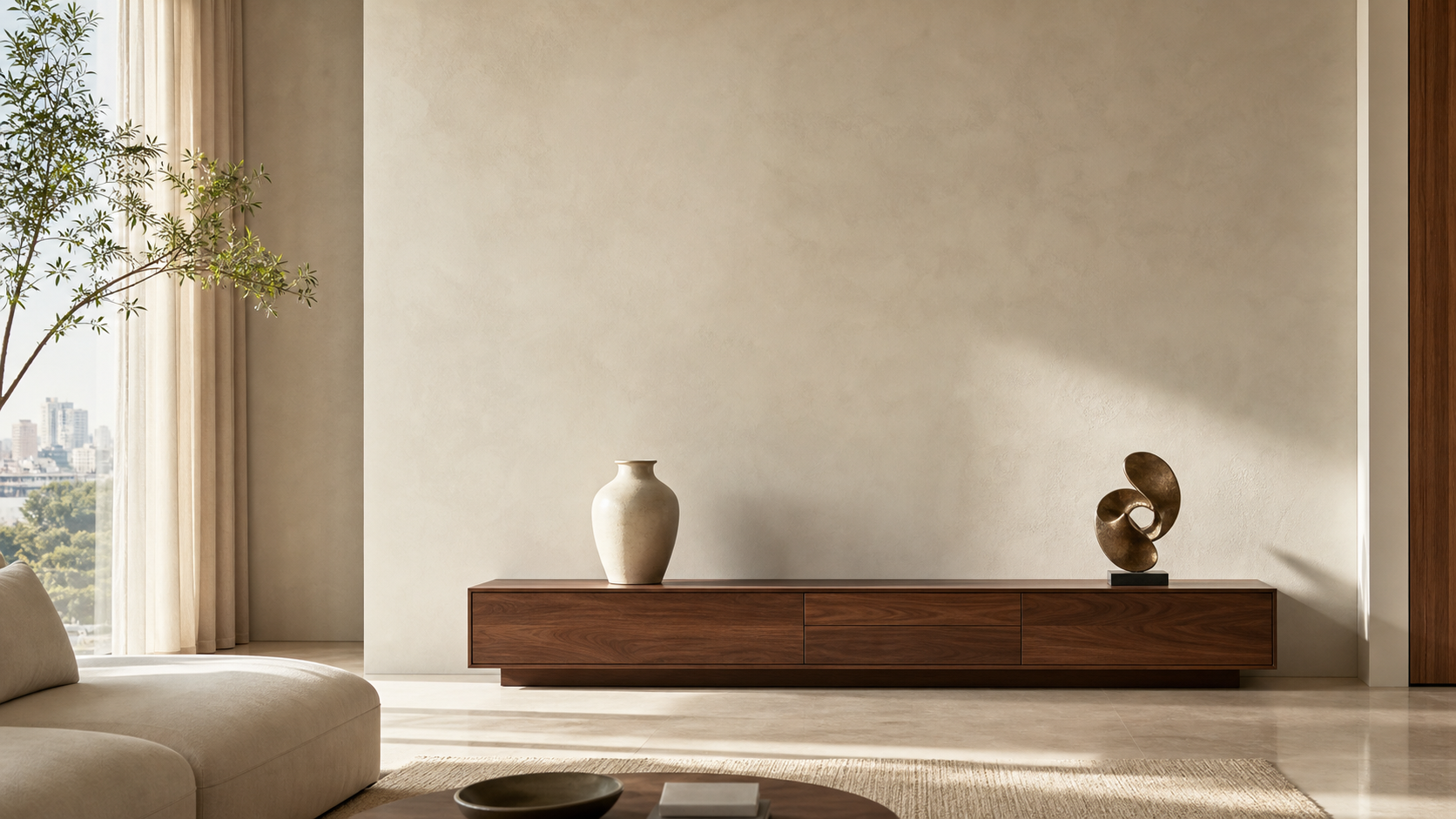 Khoảng thở trong decor phòng khách hiện đại
