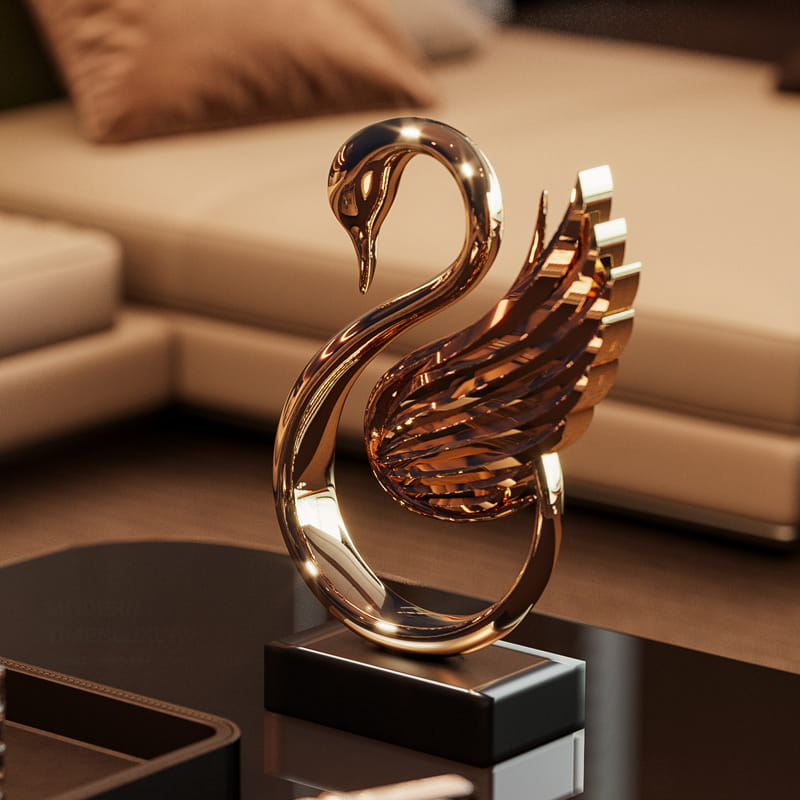 Tượng Decor Thiên Nga Cách Điệu