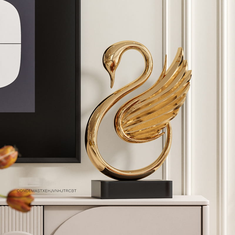Tượng Decor Thiên Nga Cách Điệu