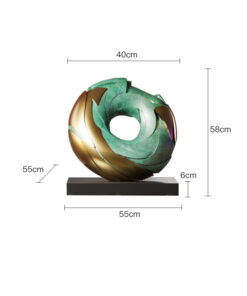 Tượng Decor Vòng Tròn Nghệ Thuật Hiện Đại