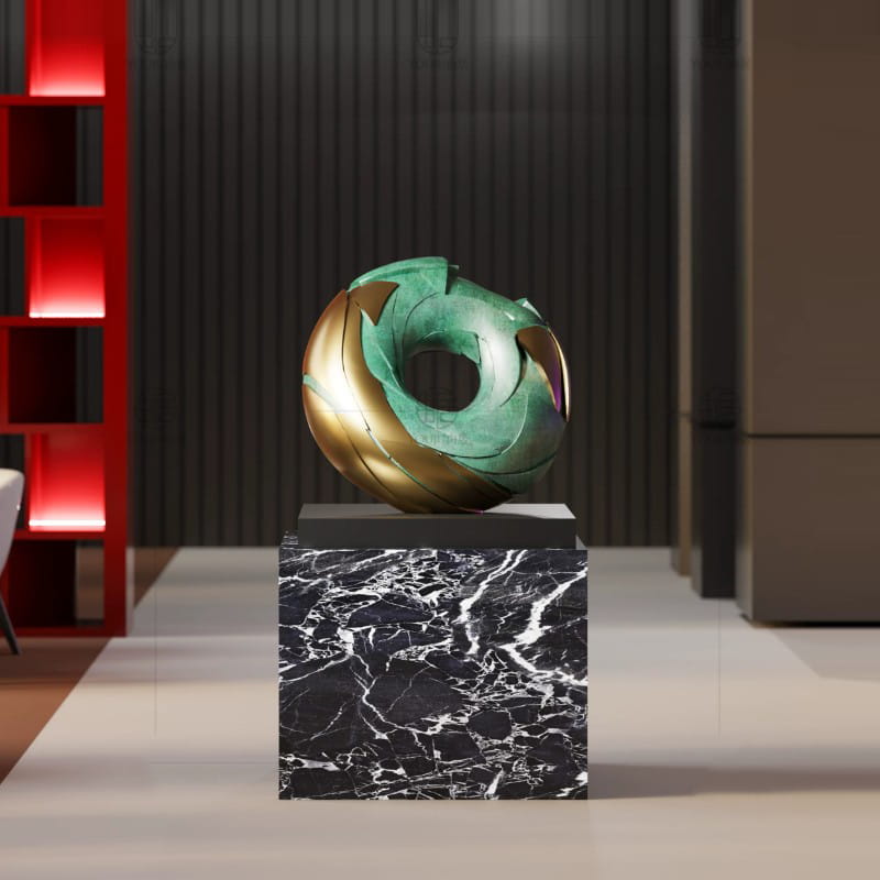Tượng Decor Vòng Tròn Nghệ Thuật Hiện Đại