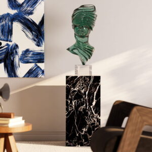 Tượng Nghệ Thuật Che Mắt - Công Decor