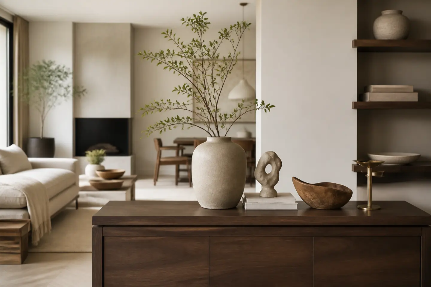 Đồ decor phối theo phong cách nội thất hiện đại và tự nhiên