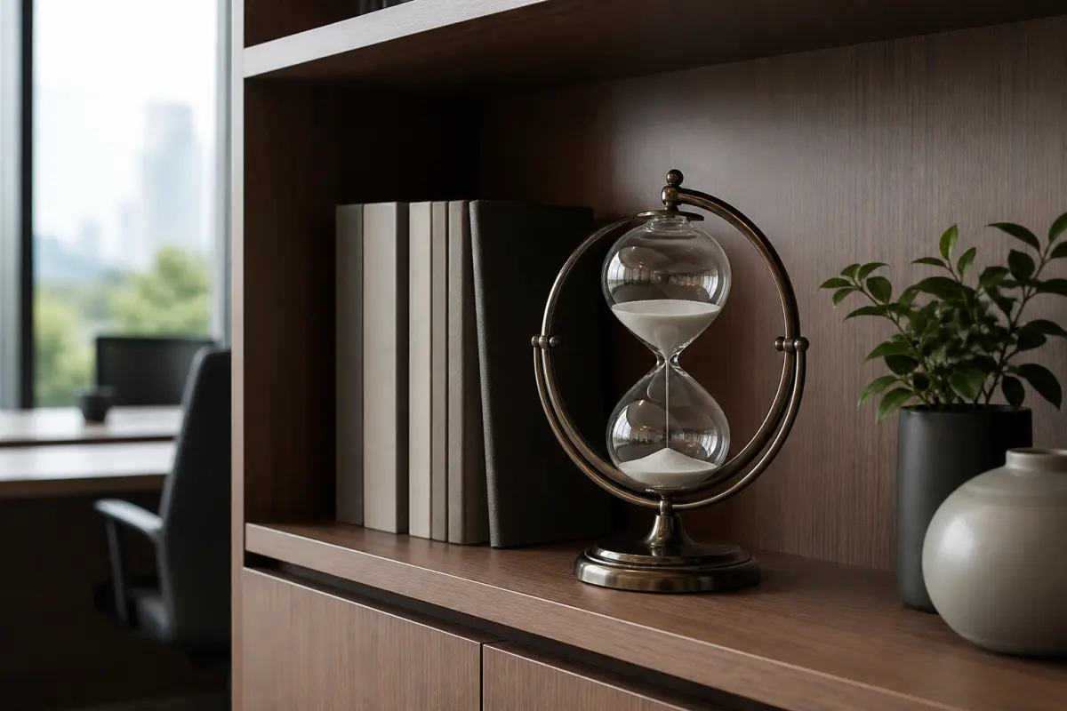 Đồng hồ cát được đối tác trưng bày sau dịp Trung thu